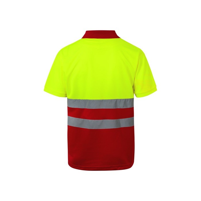 Polo de trabajo de manga corta con alta visibilidad 160 g/m2 segunda vista Polo de trabajo de manga corta con alta visibilidad 160 g/m2 segunda vista