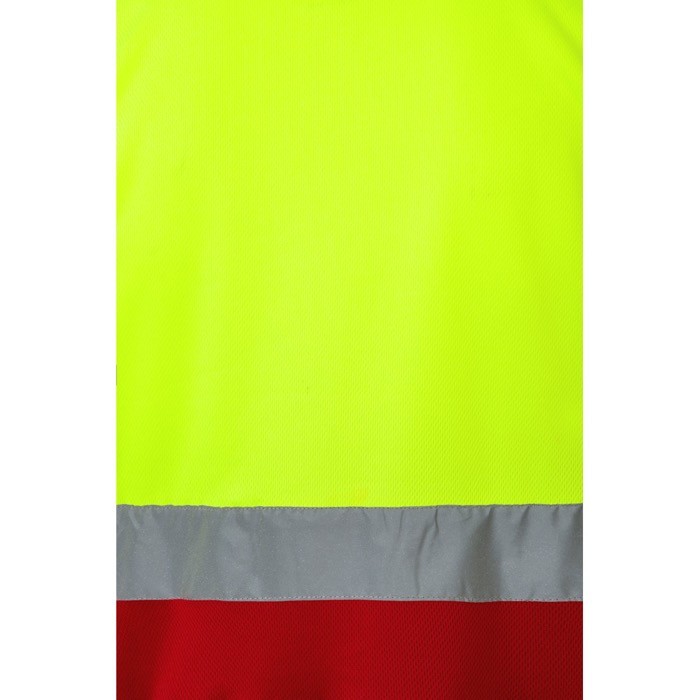 Polo de trabajo de manga corta con alta visibilidad 160 g/m2 octava vista Polo de trabajo de manga corta con alta visibilidad 160 g/m2 octava vista