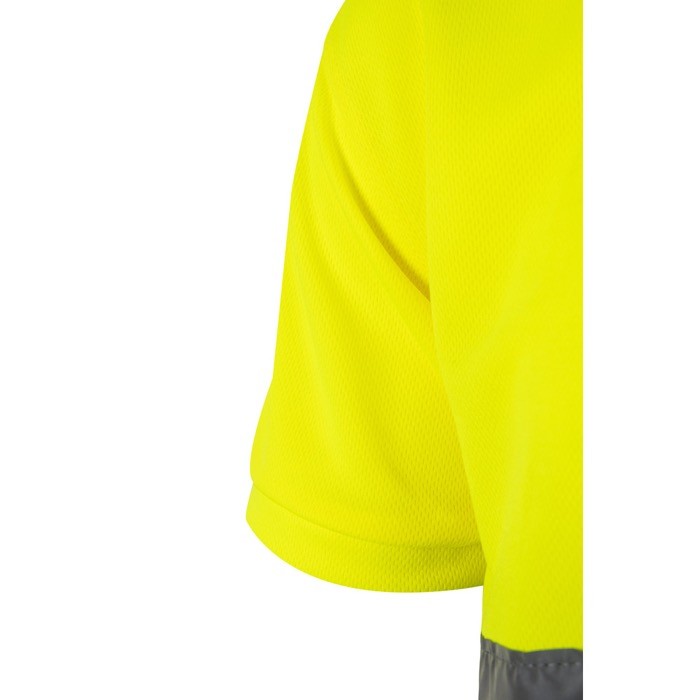 Polo de trabajo de manga corta con alta visibilidad 160 g/m2 sexta vista Polo de trabajo de manga corta con alta visibilidad 160 g/m2 sexta vista