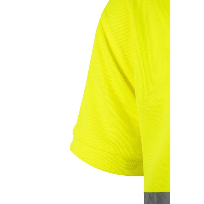 Polo de trabajo de manga corta con alta visibilidad 160 g/m2 sexta vista Polo de trabajo de manga corta con alta visibilidad 160 g/m2 sexta vista
