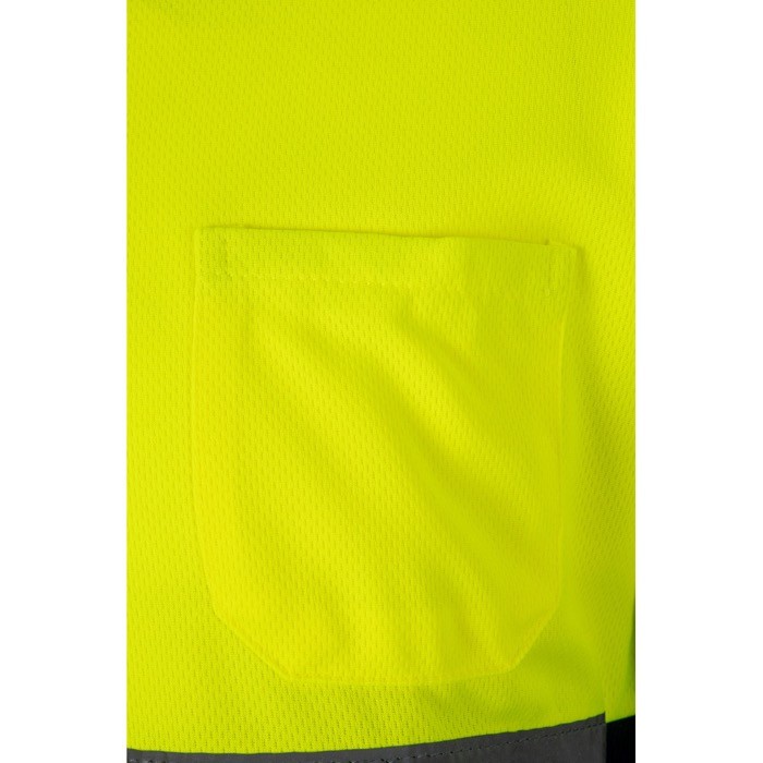 Polo laboral de manga larga con reflectantes 160 g/m2 septima vista Polo laboral de manga larga con reflectantes 160 g/m2 septima vista