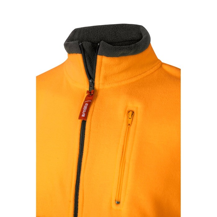 Chaqueta polar laboral extra grande de poliéster 280 g/m2 color naranja octava vista