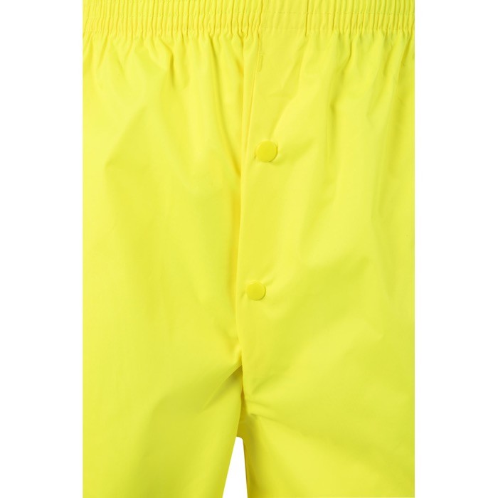 Traje de lluvia de poliéster para trabajar con reflectantes 130 g/m2 color amarillo fluorescente octava vista Traje de lluvia de poliéster para trabajar con reflectantes 130 g/m2 color amarillo fluorescente octava vista