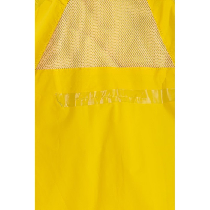 Traje de lluvia laboral de dos piezas de poliéser revestido 225 g/m2 color amarillo septima vista Traje de lluvia laboral de dos piezas de poliéser revestido 225 g/m2 color amarillo septima vista