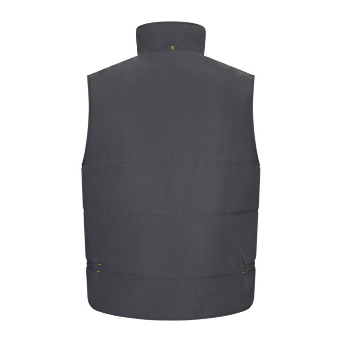 Chaleco laboral unisex multibolsillos de poliéster 120 g/m2 color amarillo claro segunda vista Chaleco laboral unisex multibolsillos de poliéster 120 g/m2 color amarillo claro segunda vista