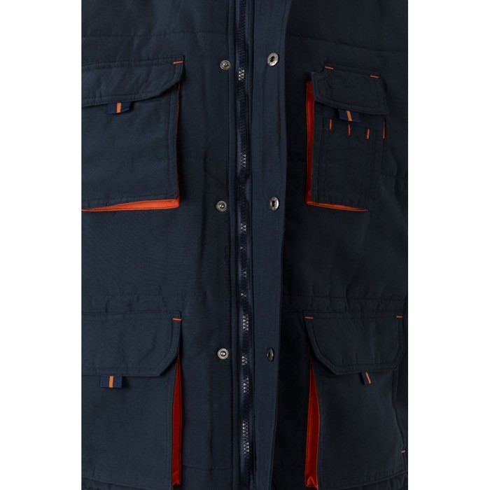 Chaleco laboral unisex multibolsillos de poliéster 120 g/m2 quinta vista Chaleco laboral unisex multibolsillos de poliéster 120 g/m2 quinta vista