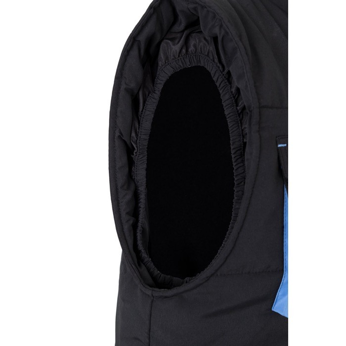 Chaleco laboral unisex multibolsillos de poliéster 120 g/m2 color azul claro sexta vista Chaleco laboral unisex multibolsillos de poliéster 120 g/m2 color azul claro sexta vista