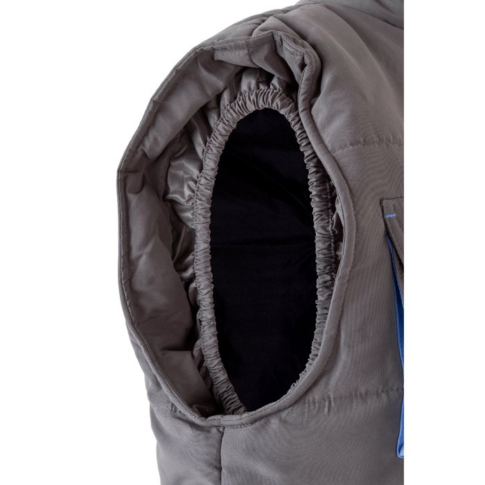 Chaleco laboral unisex multibolsillos de poliéster 120 g/m2 color azul real sexta vista Chaleco laboral unisex multibolsillos de poliéster 120 g/m2 color azul real sexta vista