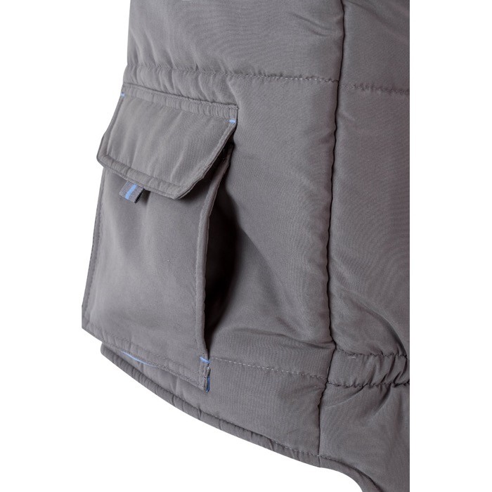 Chaleco laboral unisex multibolsillos de poliéster 120 g/m2 color azul real septima vista Chaleco laboral unisex multibolsillos de poliéster 120 g/m2 color azul real septima vista