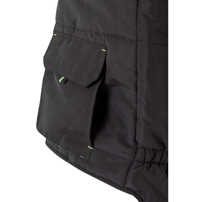 Chaleco laboral unisex multibolsillos de poliéster 120 g/m2 color verde bosque septima vista Chaleco laboral unisex multibolsillos de poliéster 120 g/m2 color verde bosque septima vista