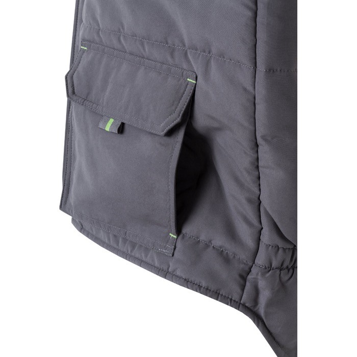 Chaleco laboral unisex multibolsillos de poliéster 120 g/m2 color verde septima vista Chaleco laboral unisex multibolsillos de poliéster 120 g/m2 color verde septima vista