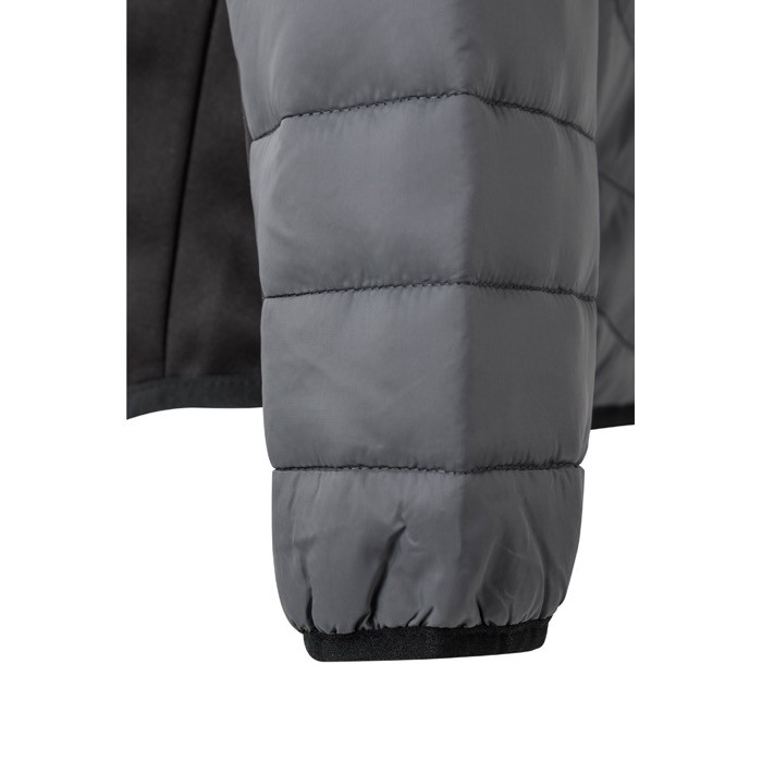Chaqueta acolchada con tejido elástico en varias zonas 265 g/m2 color gris octava vista Chaqueta acolchada con tejido elástico en varias zonas 265 g/m2 color gris octava vista
