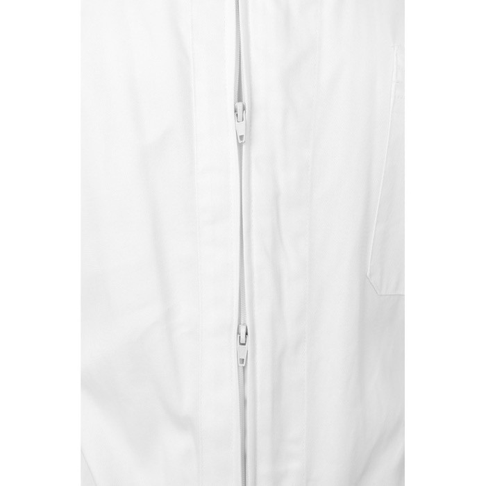 Mono de trabajo de algodón y poliéster con cremallera 200 g/m2 color blanco quinta vista Mono de trabajo de algodón y poliéster con cremallera 200 g/m2 color blanco quinta vista