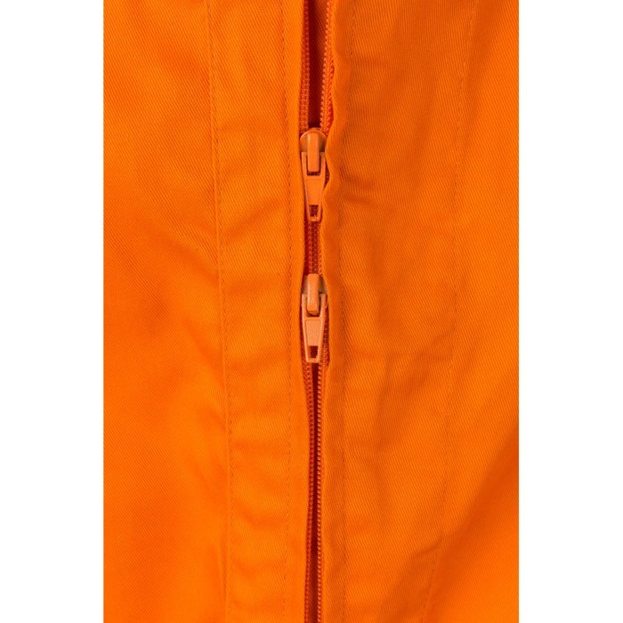 Mono de trabajo de algodón y poliéster con cremallera 200 g/m2 color naranja quinta vista Mono de trabajo de algodón y poliéster con cremallera 200 g/m2 color naranja quinta vista