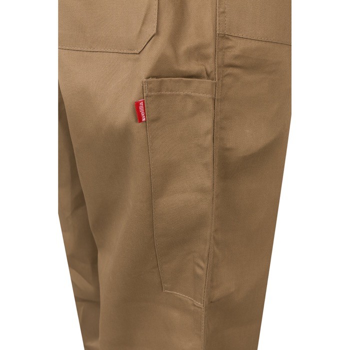 Mono de trabajo de algodón y poliéster con cremallera 200 g/m2 color natural septima vista Mono de trabajo de algodón y poliéster con cremallera 200 g/m2 color natural septima vista