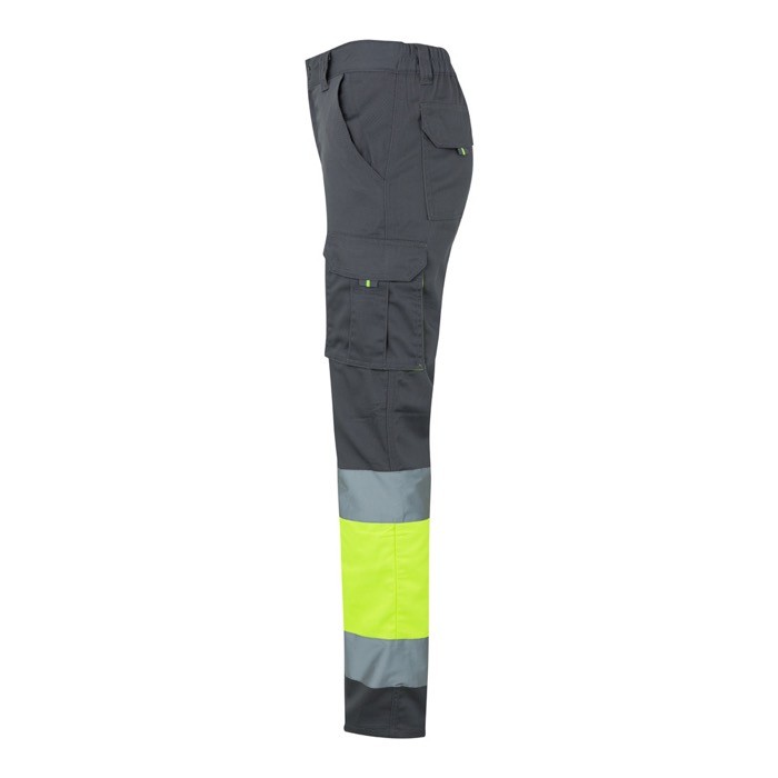 Pantalón de trabajo multibolsillos elástico bicolor 240 g/m2 tercera vista Pantalón de trabajo multibolsillos elástico bicolor 240 g/m2 tercera vista