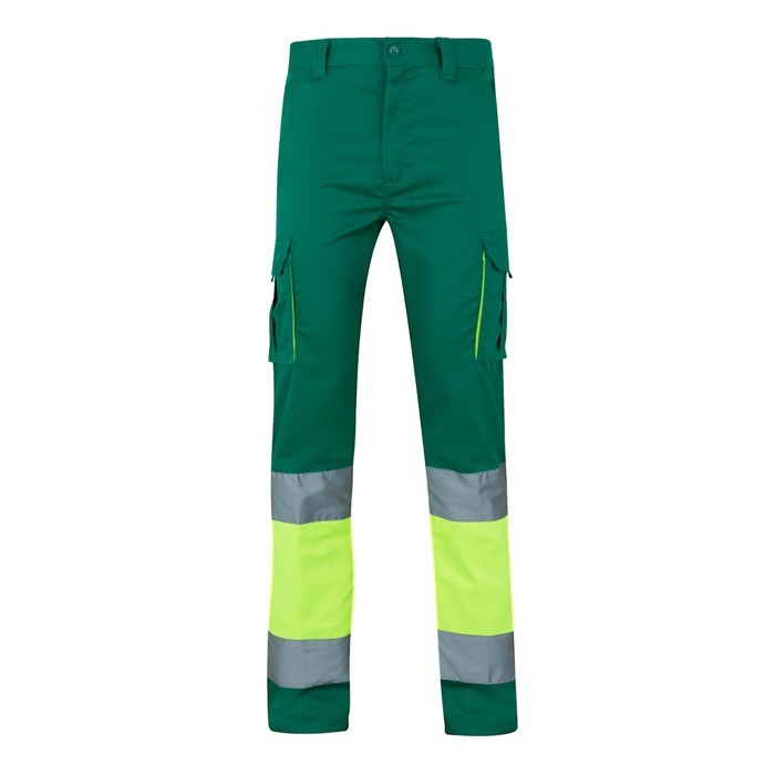 Pantalón de trabajo multibolsillos elástico bicolor 240 g/m2 Pantalón de trabajo multibolsillos elástico bicolor 240 g/m2
