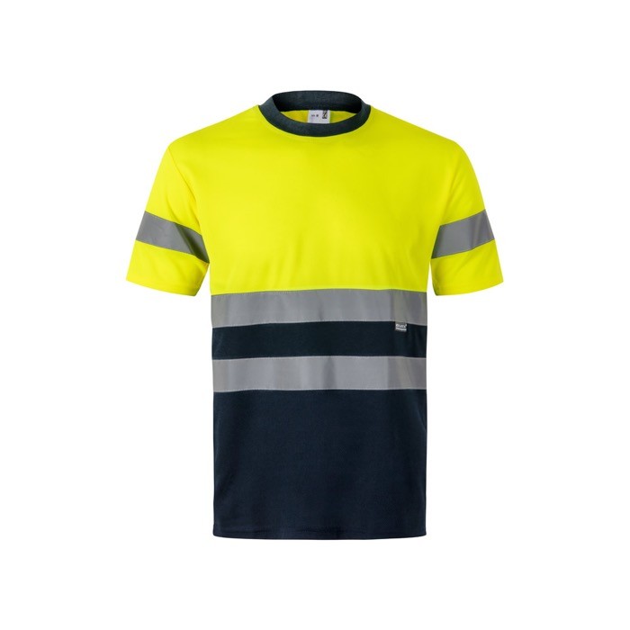 Camiseta técnica para trabajar de poliéster con reflectantes 140 g/m2 Camiseta técnica para trabajar de poliéster con reflectantes 140 g/m2