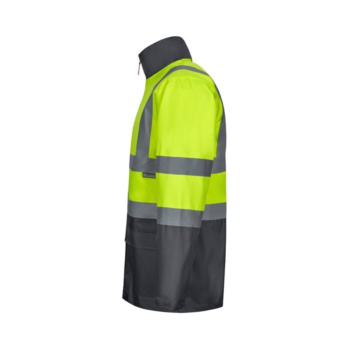 Parka laboral 4 en 1 bicolor de poliéster con revestimiento 180 g/m2 tercera vista