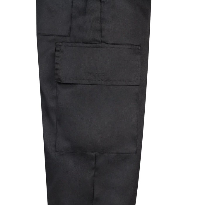 Pantalón de algodón y poliéster con cintura elástica 190 g/m2 color negro quinta vista Pantalón de algodón y poliéster con cintura elástica 190 g/m2 color negro quinta vista