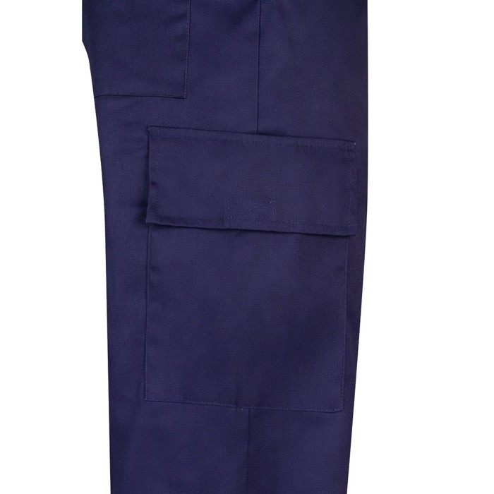 Pantalón de algodón y poliéster con cintura elástica 190 g/m2 color azul quinta vista Pantalón de algodón y poliéster con cintura elástica 190 g/m2 color azul quinta vista