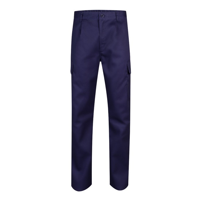 Pantalón de algodón y poliéster con cintura elástica 190 g/m2 color azul Pantalón de algodón y poliéster con cintura elástica 190 g/m2 color azul