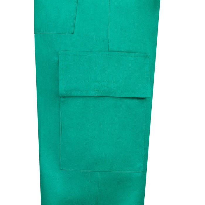 Pantalón de algodón y poliéster con cintura elástica 190 g/m2 color verde quinta vista Pantalón de algodón y poliéster con cintura elástica 190 g/m2 color verde quinta vista
