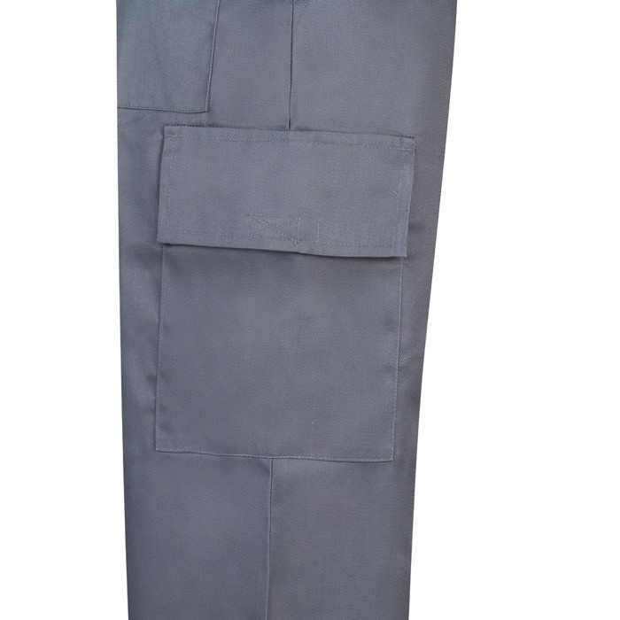 Pantalón de algodón y poliéster con cintura elástica 190 g/m2 color gris quinta vista Pantalón de algodón y poliéster con cintura elástica 190 g/m2 color gris quinta vista