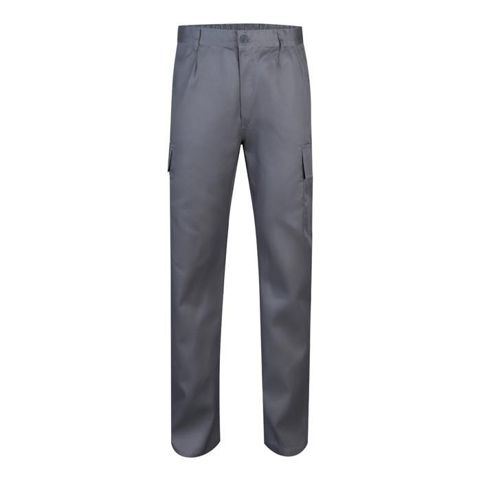 Pantalón de algodón y poliéster con cintura elástica 190 g/m2 color gris Pantalón de algodón y poliéster con cintura elástica 190 g/m2 color gris