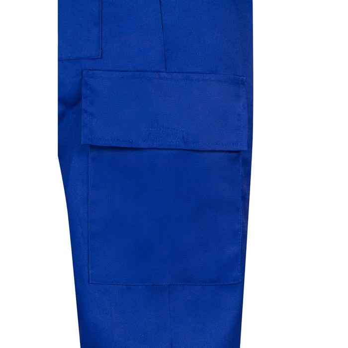 Pantalón de algodón y poliéster con cintura elástica 190 g/m2 color azul real quinta vista Pantalón de algodón y poliéster con cintura elástica 190 g/m2 color azul real quinta vista