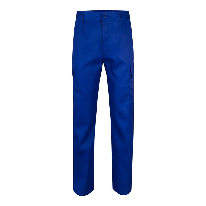 Pantalón de algodón y poliéster con cintura elástica 190 g/m2 color azul real Pantalón de algodón y poliéster con cintura elástica 190 g/m2 color azul real
