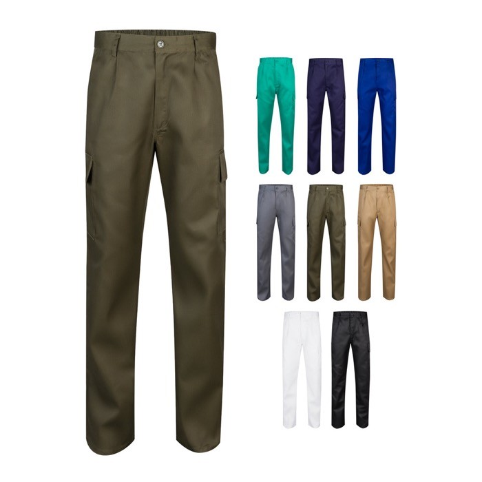 Pantalón de algodón y poliéster con cintura elástica 190 g/m2 varios colores Pantalón de algodón y poliéster con cintura elástica 190 g/m2 varios colores