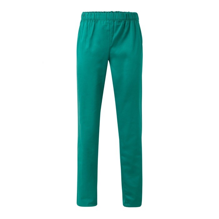 Pantalón unisex en algodón y poliéster con cintura elástica 190 g/m2 color verde Pantalón unisex en algodón y poliéster con cintura elástica 190 g/m2 color verde