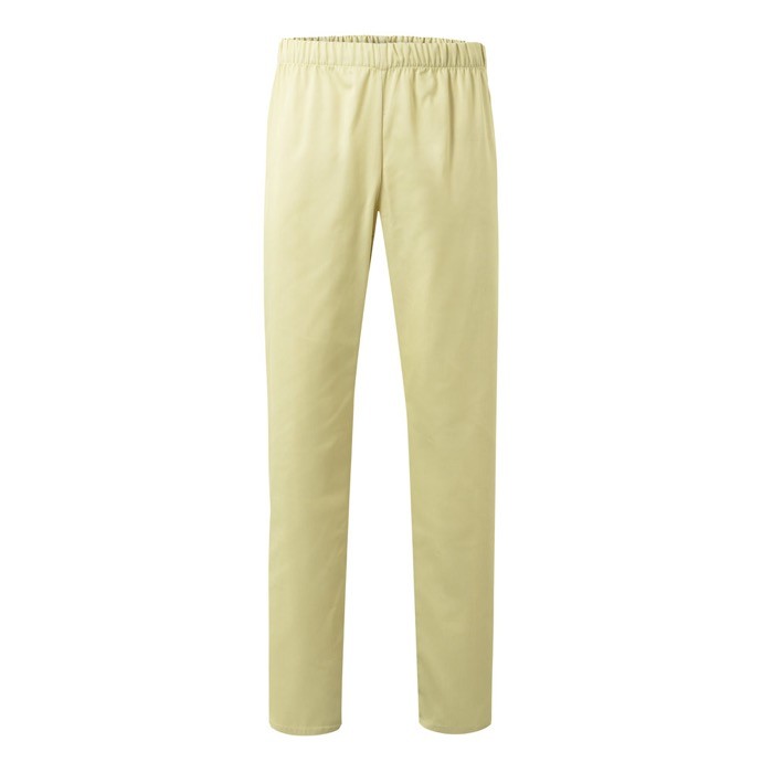 Pantalón unisex en algodón y poliéster con cintura elástica 190 g/m2 color marfil Pantalón unisex en algodón y poliéster con cintura elástica 190 g/m2 color marfil