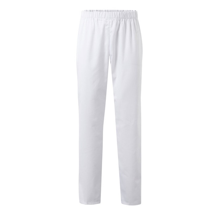 Pantalón de sarga en algodón y poliéster en color blanco 190 g/m2 color blanco Pantalón de sarga en algodón y poliéster en color blanco 190 g/m2 color blanco