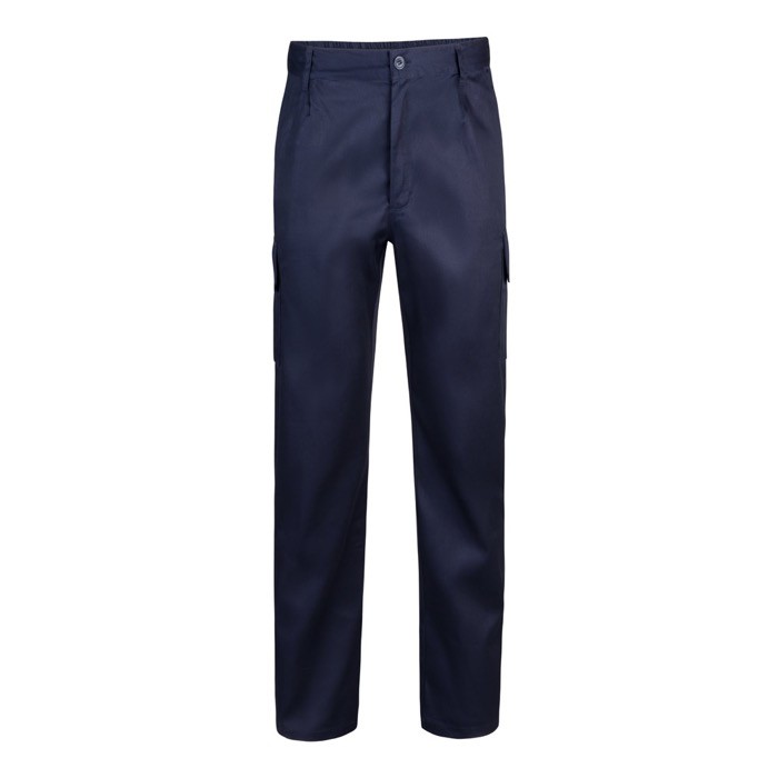 Pantalón multibolsillos unisex en algodón y poliéster 200 g/m2 color azul marino Pantalón multibolsillos unisex en algodón y poliéster 200 g/m2 color azul marino