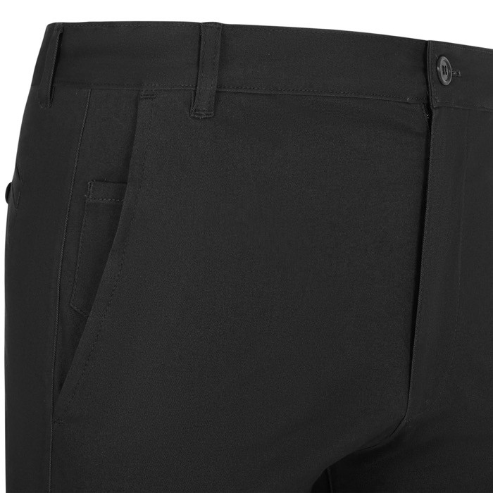 Pantalón tipo chino unisex elástico en algodón y elastano 260 g/m2 color negro quinta vista Pantalón tipo chino unisex elástico en algodón y elastano 260 g/m2 color negro quinta vista