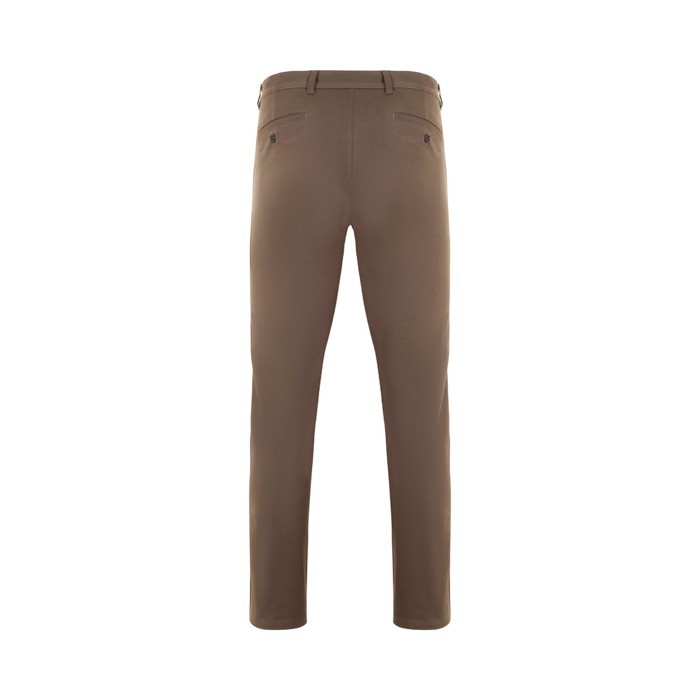 Pantalón tipo chino unisex elástico en algodón y elastano 260 g/m2 color natural segunda vista Pantalón tipo chino unisex elástico en algodón y elastano 260 g/m2 color natural segunda vista