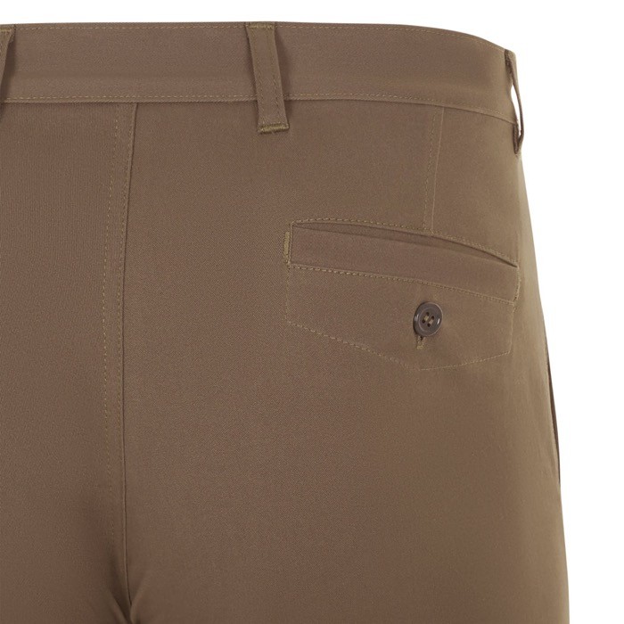 Pantalón tipo chino unisex elástico en algodón y elastano 260 g/m2 color natural sexta vista Pantalón tipo chino unisex elástico en algodón y elastano 260 g/m2 color natural sexta vista