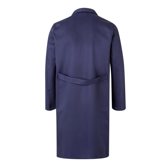 Blusa de trabajo de sarga de poliéster y algodón 175 g/m2 color azul segunda vista Blusa de trabajo de sarga de poliéster y algodón 175 g/m2 color azul segunda vista