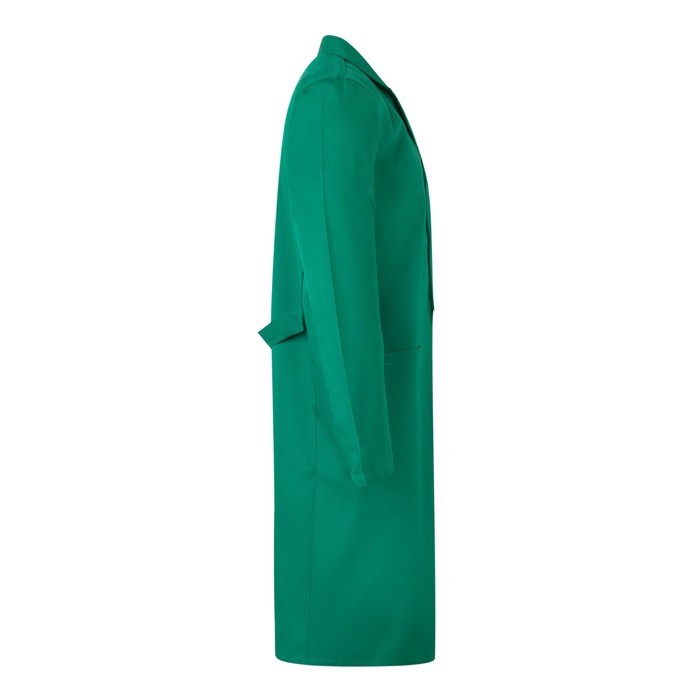 Blusa de trabajo de sarga de poliéster y algodón 175 g/m2 color verde cuarta vista Blusa de trabajo de sarga de poliéster y algodón 175 g/m2 color verde cuarta vista