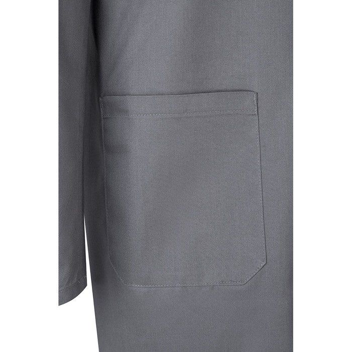 Blusa de trabajo de sarga de poliéster y algodón 175 g/m2 color gris sexta vista Blusa de trabajo de sarga de poliéster y algodón 175 g/m2 color gris sexta vista