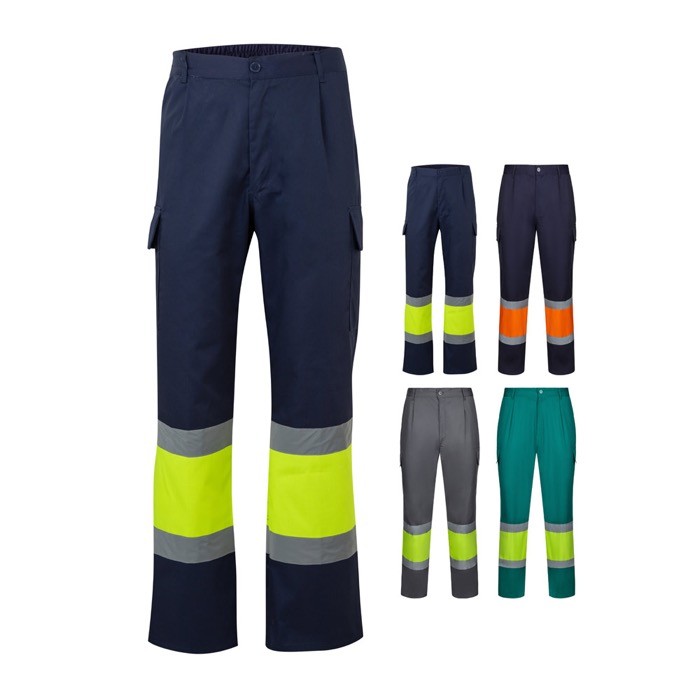 Pantalón de trabajo unisex de algodón y poliéster 190 g/m2 varios colores Pantalón de trabajo unisex de algodón y poliéster 190 g/m2 varios colores