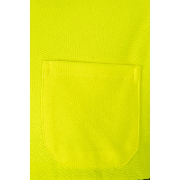 Polo de trabajo bicolor de manga larga de alta visibilidad 150 g/m2 quinta vista