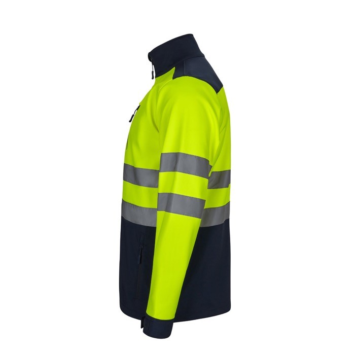 Chaqueta laboral softshell extra grande con forro polar 280 g/m2 tercera vista Chaqueta laboral softshell extra grande con forro polar 280 g/m2 tercera vista