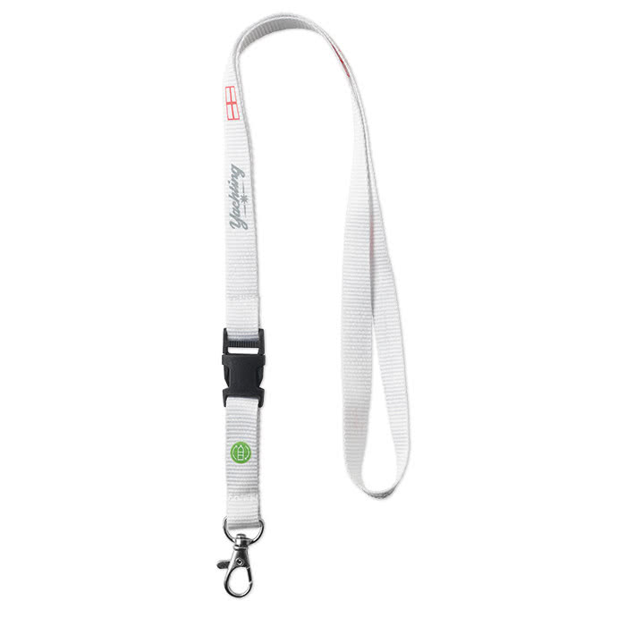 Lanyards reciclados con hebilla desmontable 