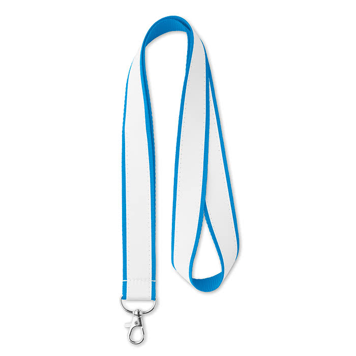 Lanyards sublimación capa satín 5 a 9 días color azul claro