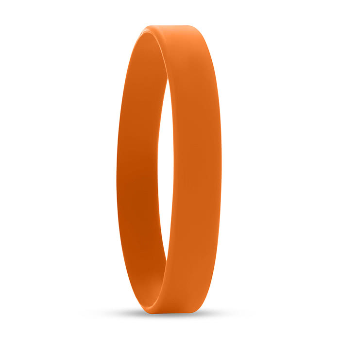 Pulseras festival personalizadas bajo relieve color naranja