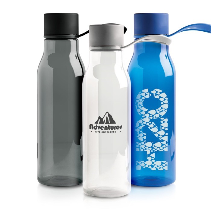 Botella de tritán con tapa de metal y asa de silicona 600ml Botella de tritán con tapa de metal y asa de silicona 600ml