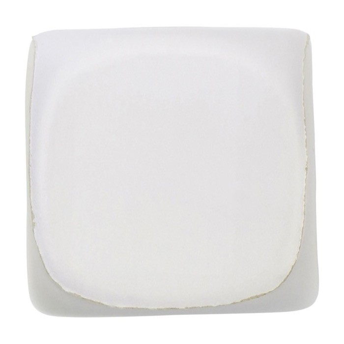 Antiestrés de espuma PU en forma de dado para personalizar color blanco primera vista